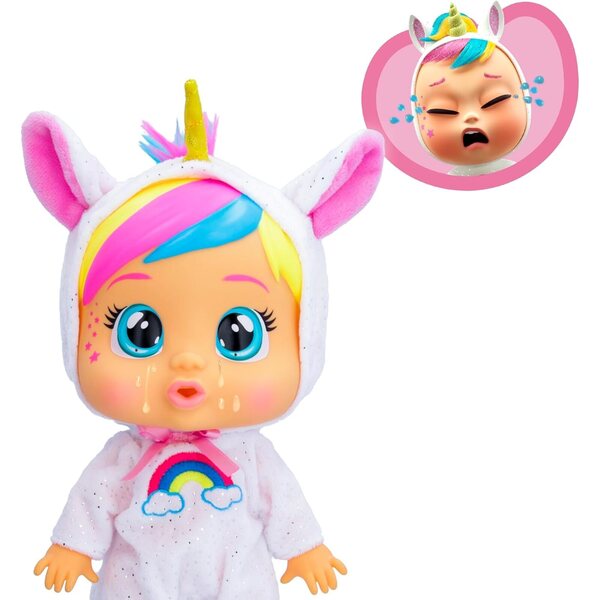 Cry Babies Loving Care Dreamy: Interaktive Puppe mit echten Tränen und abnehmbarem Pyjama 26 cm