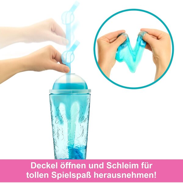 Barbie Pop Reveal Fruit mit 8 Überraschungen, blauen Haaren, fruchtigem Duft und Accessoires