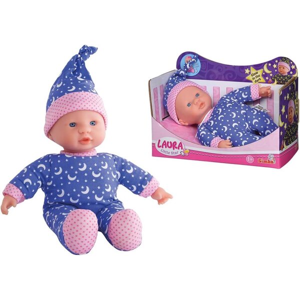 Simba Laura Kleiner Stern pupazzo 20cm con body Luminescente per bambini 2+