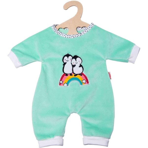 Heless Strampler Pinguin Design in Softvelours per Bambole 35-45 cm