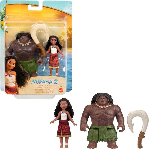 Disney Vaiana 2 Puppen-Set Vaiana & Maui, Disney-Puppen für Kinder ab 3 Jahren