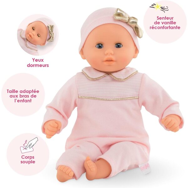 Corolle Mon Premier Poupon Calin Manon – Französische Puppe 30 cm mit Vanilleduft