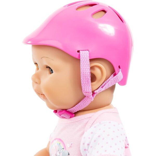 Bayer Design Bambolefahrradhelm rosa regolabile per bambole fino a 43 cm