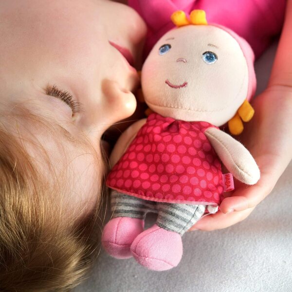 HABA Minipuppe Hertha Poupée morbida e sicura per neonati da 0 mesi in poi