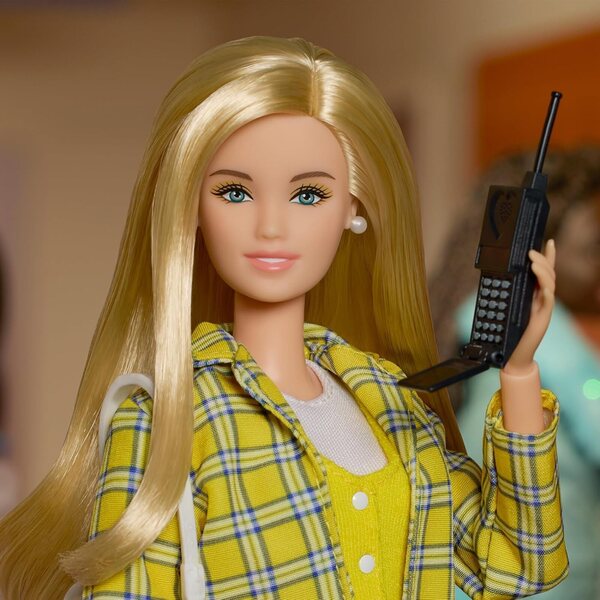 Barbie Signature Cher Clueless zum 30-jährigen Jubiläum mit gelbem Kleid und ikonischen Accessoires