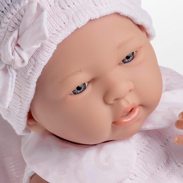 Pupazzo Neonato Realistico Berenguer 38 cm con Vestito a Maglia e Accessori Completi