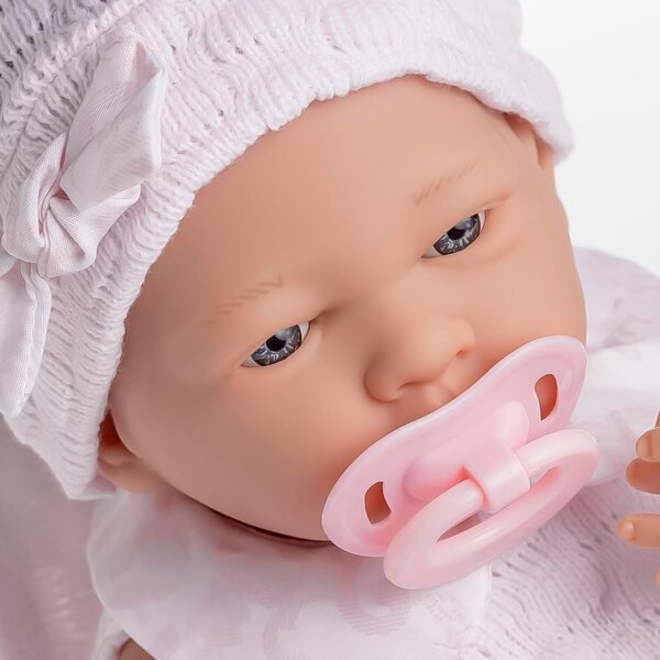 Pupazzo Neonato Realistico Berenguer 38 cm con Vestito a Maglia e Accessori Completi