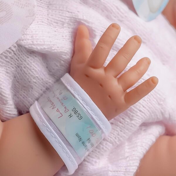 Pupazzo Neonato Realistico Berenguer 38 cm con Vestito a Maglia e Accessori Completi