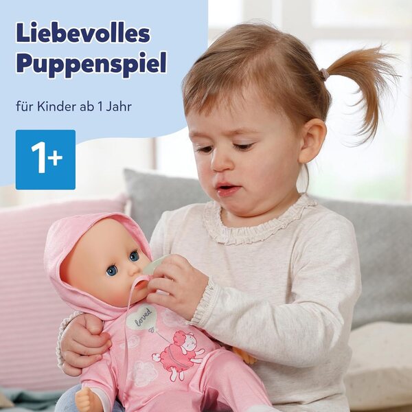 BABY Born Hannah Poupée Interaktiv mit 5 Funktionen, weichem Körper, inklusive Zubehör