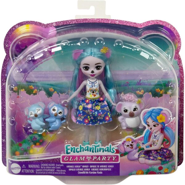 Enchantimals Karalee Koala: Puppe mit Tierfreunden, abnehmbare Kleidung für Kinder