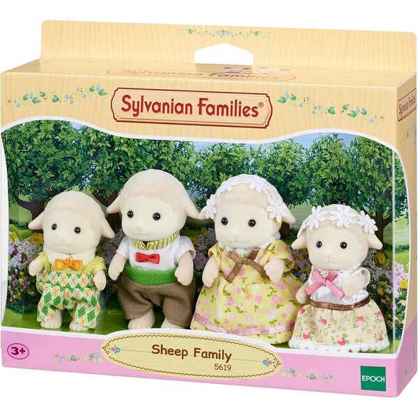 Sylvanian Families 5619 Schaffamilie – Set mit 4 Figuren für Kinder