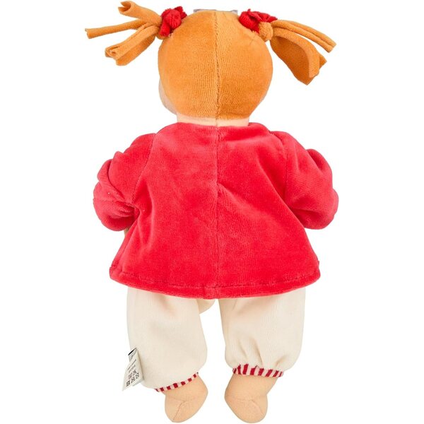 Sterntaler Spielpuppe Magdalena con Rassel Integrata per Neonati, 33 cm, Rosso/Beige