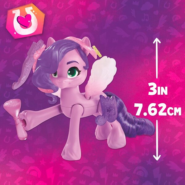 My Little Pony Pipp-bloemblaadjes 7,5 cm met accessoires en schoonheidsmagie