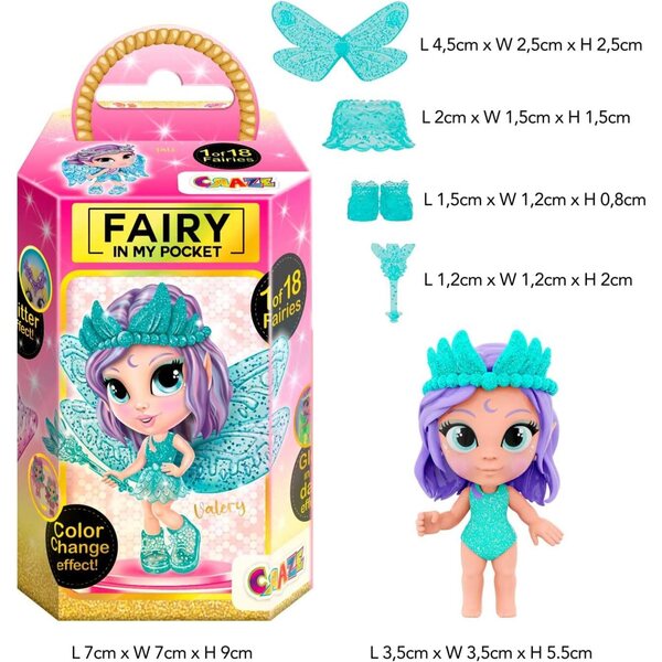 Fairy in my Pocket CRAZE: Feenminiaturen zum Sammeln mit magischen Effekten und Zubehör