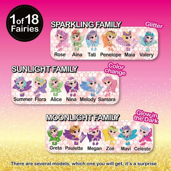 Fairy in my Pocket CRAZE: Feenminiaturen zum Sammeln mit magischen Effekten und Zubehör