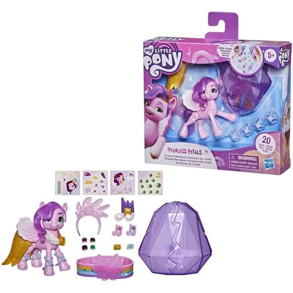 My Little Pony Princess Petals 7,5 cm con Accessori e Braccialetto Amicizia