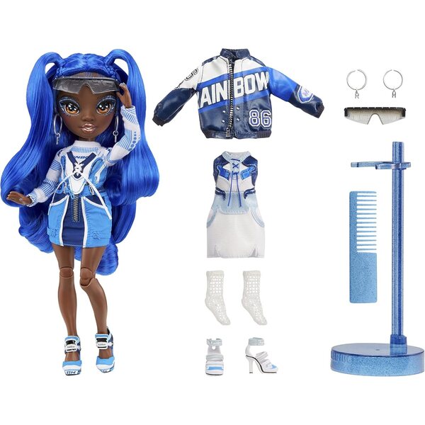 Rainbow High Coco Vanderbalt - кукла Kobaltblue с 2 тоалета и модни аксесоари