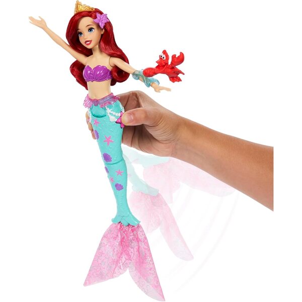 Играчка за баня Mattel Disney Arielle Mermaid Princess with Dolphin and Sebastian