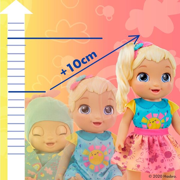 Baby Alive Baby Grows Up: Puppe, die mit dem mitgelieferten Zubehör wächst, spricht und überrascht