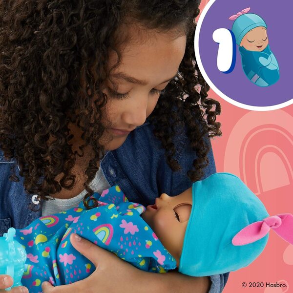 Baby Alive Baby Grows Up: Puppe, die mit dem mitgelieferten Zubehör wächst, spricht und überrascht