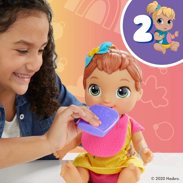 Baby Alive Baby Grows Up: Puppe, die mit dem mitgelieferten Zubehör wächst, spricht und überrascht