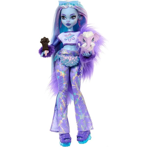 Monster High Abbey Bominable mit Mammut und Zubehör – Winterlook für Kinder ab 4 Jahren