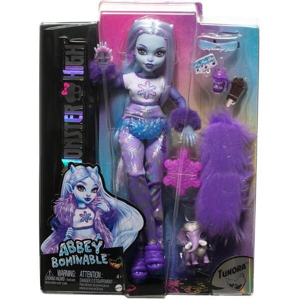 Monster High Abbey Bominable con Mammut e Accessori - Look Invernale per Bambini da 4+