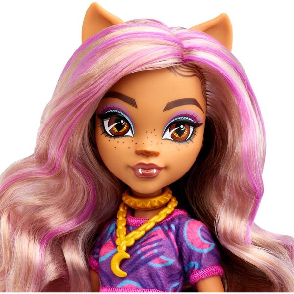 Monster High Clawdeen Wolf con 11 Articolazioni Flessibili e Accessori Originali