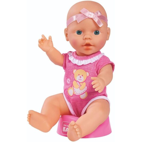 Simba New Born Baby Puppe 30cm con Funzioni di Bere e Fare Pipì – Accessori Inclusi