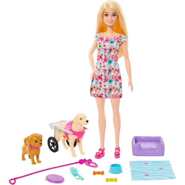 Barbie Duo di Cani con Accessori Completi per Bambini dai 3 Anni
