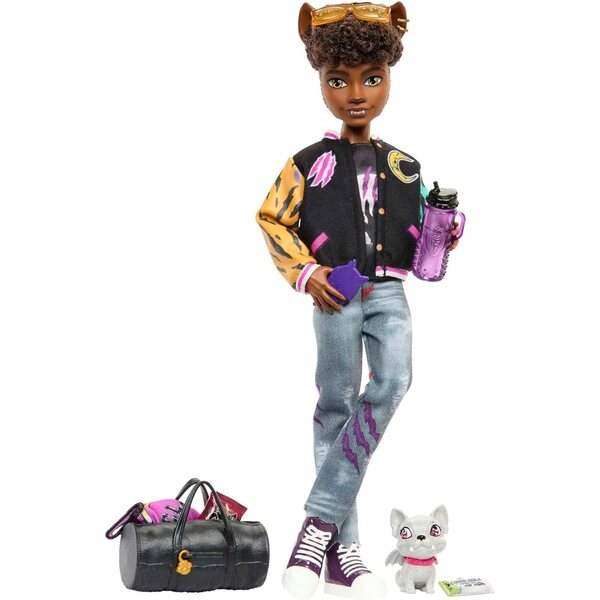 Monster High Clawd Wolf mit Gargoyle-Bulldogge und Originalzubehör