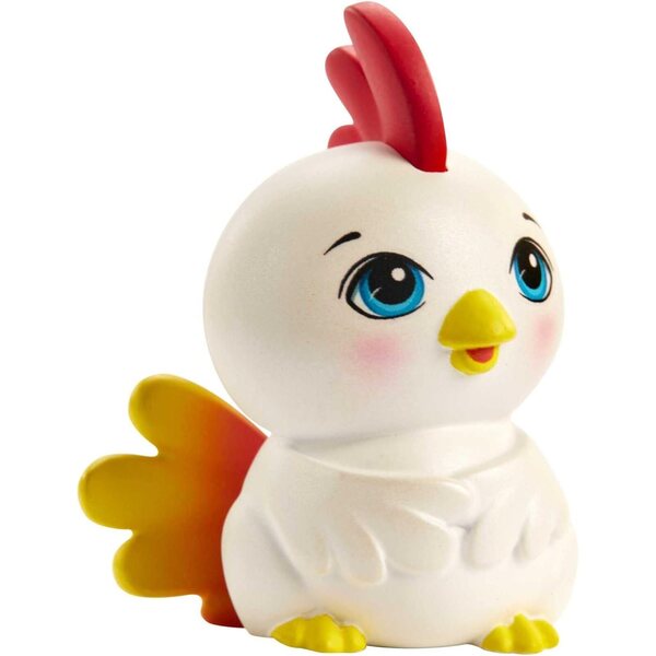 Enchantimals Redward Rooster Puppe con amico Cluck, 15 cm, Set completo con abbigliamento fattoria