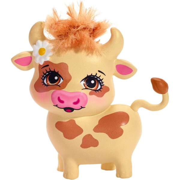 Enchantimals FXM77 Cailey Cow & Curdle – Puppe und Tierfreund 15 cm