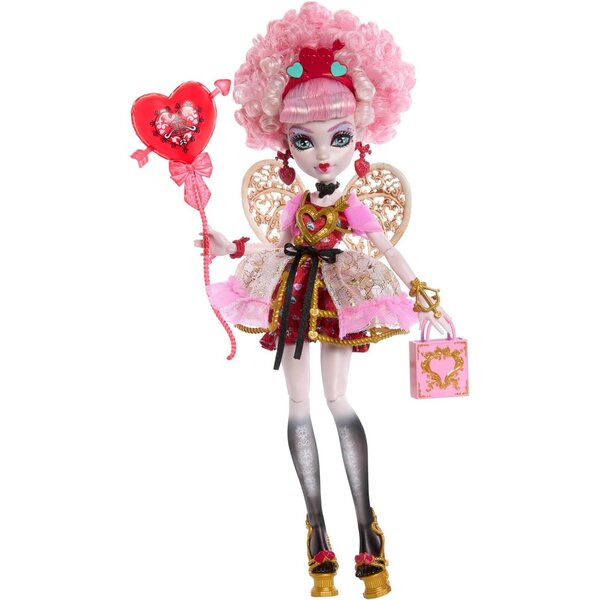 Monster High Cupidon Asteria Effrayant Anniversaire Doux avec Accessoires et Robe de Soirée