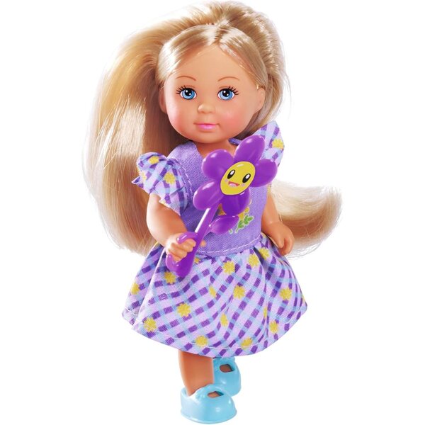 Simba Evi Love Flowers Bambola 12cm con Vestito a Fiori per Bambini da 3 Anni
