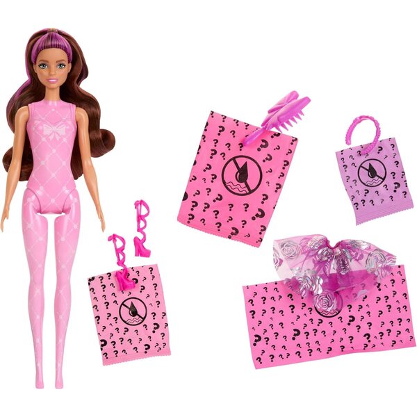 Barbie Colour Reveal Ballerina mit 6 Überraschungen und Farbwechsel – Mode und Spiel