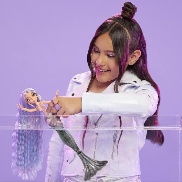 Mermaze Mermaidz Orra: bambola sirena con cambio colore, glitter e accessori per stilizzare