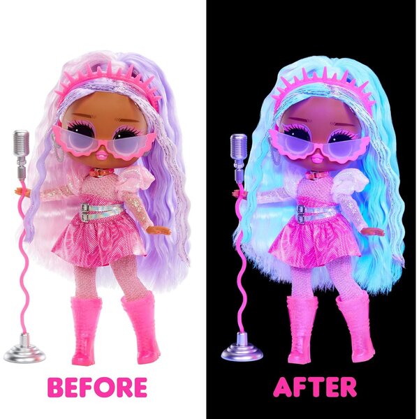 L.O.L. Überraschung! Tweens Neon Pop Stars Kitty K mit Neonmode und exklusiven Accessoires
