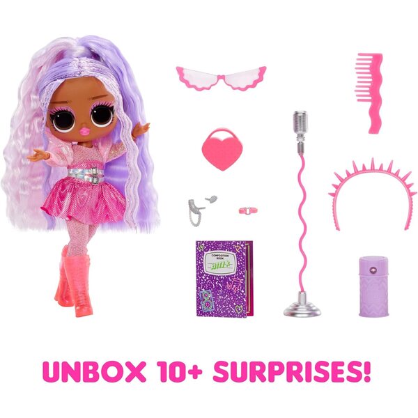 L.O.L. Überraschung! Tweens Neon Pop Stars Kitty K mit Neonmode und exklusiven Accessoires