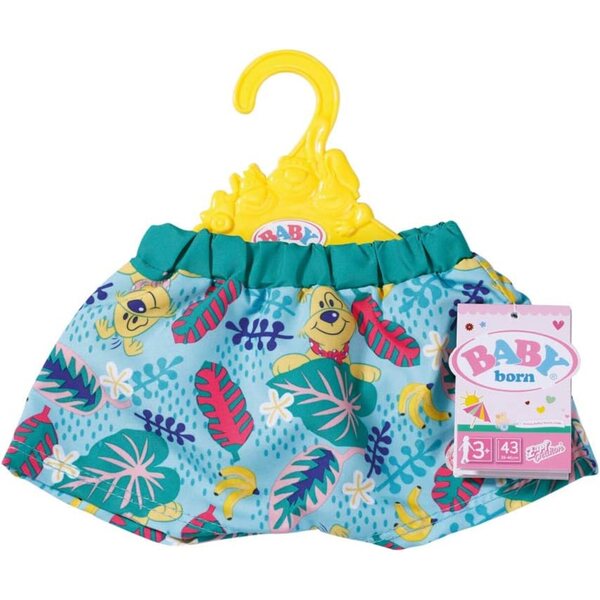 BABY born Holiday Badeshorts per bambole 43 cm in 2 design casuale, estive e colorate