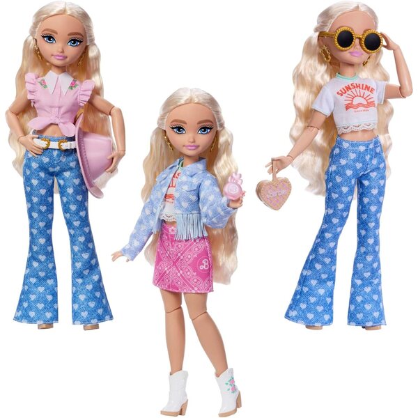 Barbie Dream Besties Set Festival-Looks con Moda e Accessori per Bambine creative