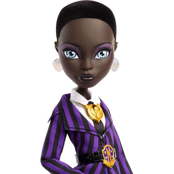Bianca Barclay Monster High x Wednesday mit Accessoires und Nevermore Academy-Uniform