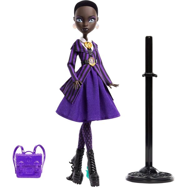 Bianca Barclay Monster High x Wednesday mit Accessoires und Nevermore Academy-Uniform