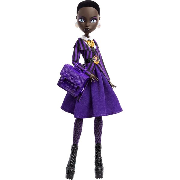 Bianca Barclay Monster High x Wednesday mit Accessoires und Nevermore Academy-Uniform