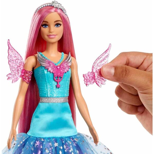 Barbie Malibu mit glitzerndem Kleid, Accessoires und Tieren für Kinder ab 3 Jahren
