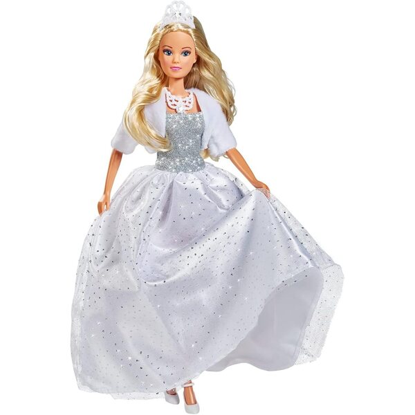 Steffi Love White Dream: Knöchelidepuppe 29cm in Weiß mit Glitzerkleid und Accessoires