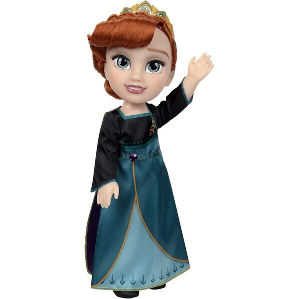 Anna aus Frozen 2 Puppe 35 cm mit elegantem Kleid und Tiara für Mädchen ab 3 Jahren