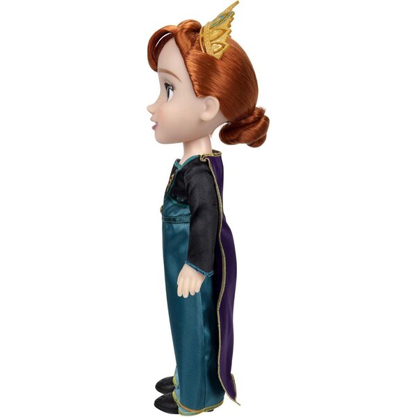 Anna aus Frozen 2 Puppe 35 cm mit elegantem Kleid und Tiara für Mädchen ab 3 Jahren