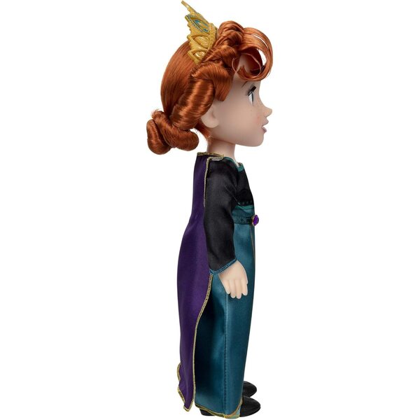 Anna aus Frozen 2 Puppe 35 cm mit elegantem Kleid und Tiara für Mädchen ab 3 Jahren