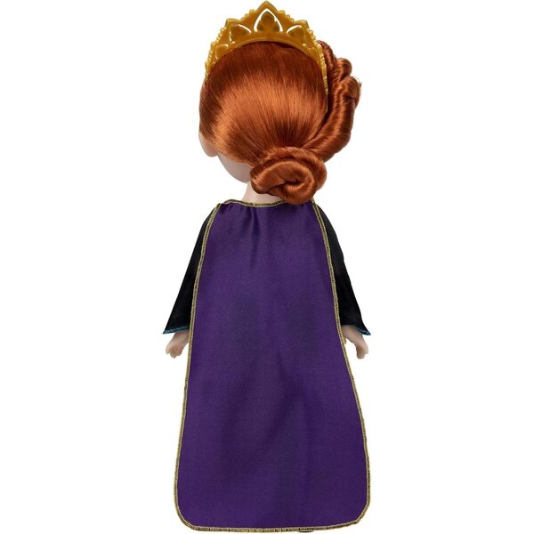 Anna aus Frozen 2 Puppe 35 cm mit elegantem Kleid und Tiara für Mädchen ab 3 Jahren